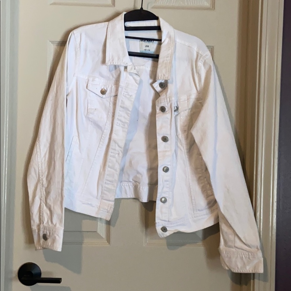 Old Navy White Jean Jacket